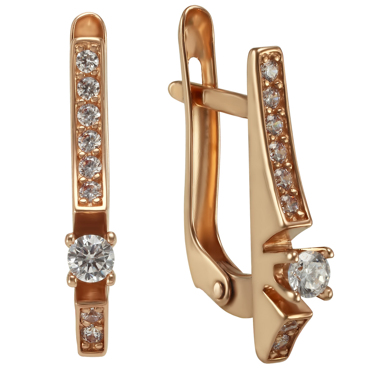 

Золотые серьги с фианитами Tango Jewellery Company 420303