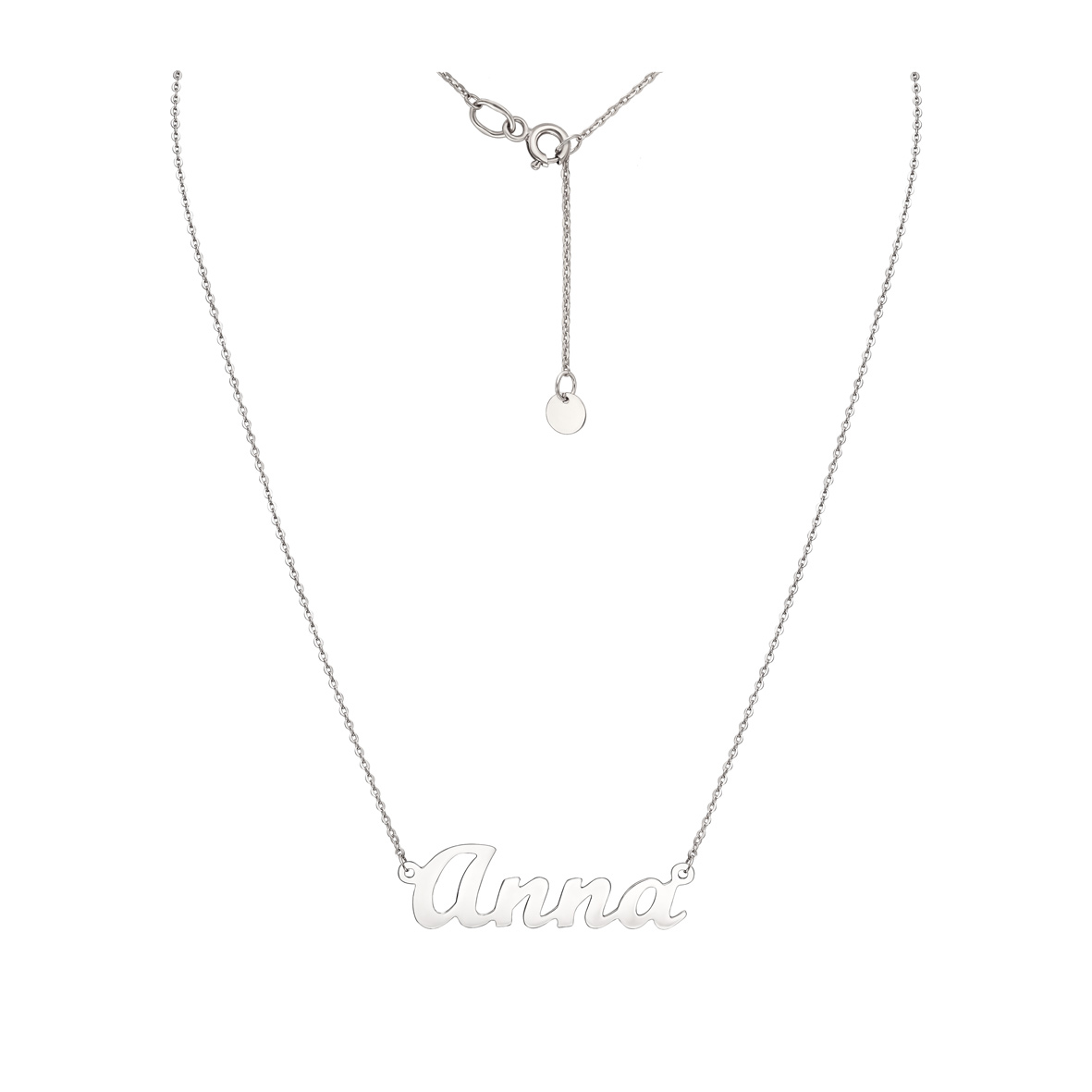 

Серебряное колье с именем Анна Tango Jewellery Company 860273С размер 450