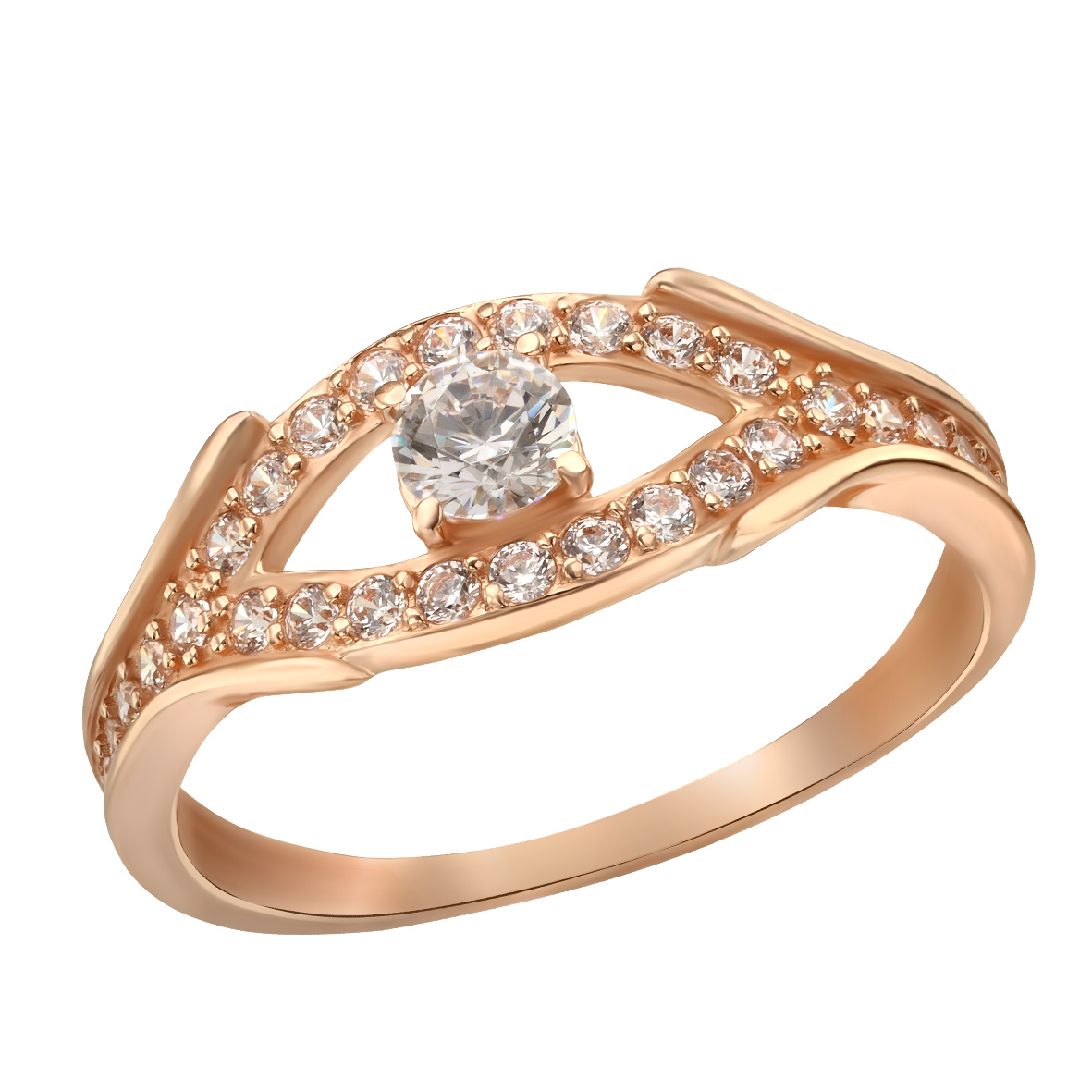 

Золотое кольцо с фианитами Tango Jewellery Company 380583 размер 16.5
