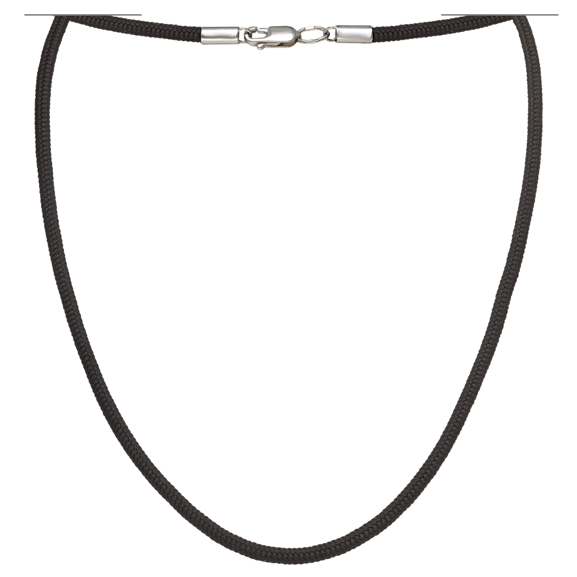 

Шелковый шнурок с серебряными накладками Tango Jewellery Company 950091С размер 450