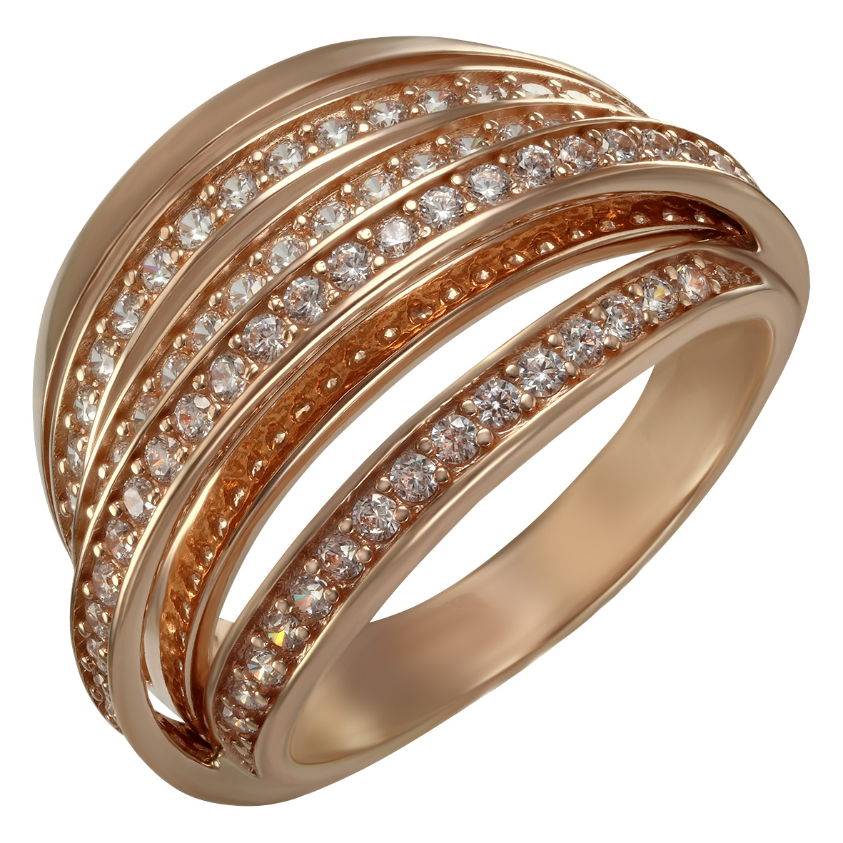 

Золотое кольцо с фианитами Tango Jewellery Company 350010 размер 16.5