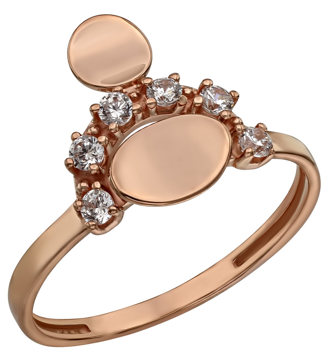

Золотое кольцо с фианитами Tango Jewellery Company 380489 размер 17
