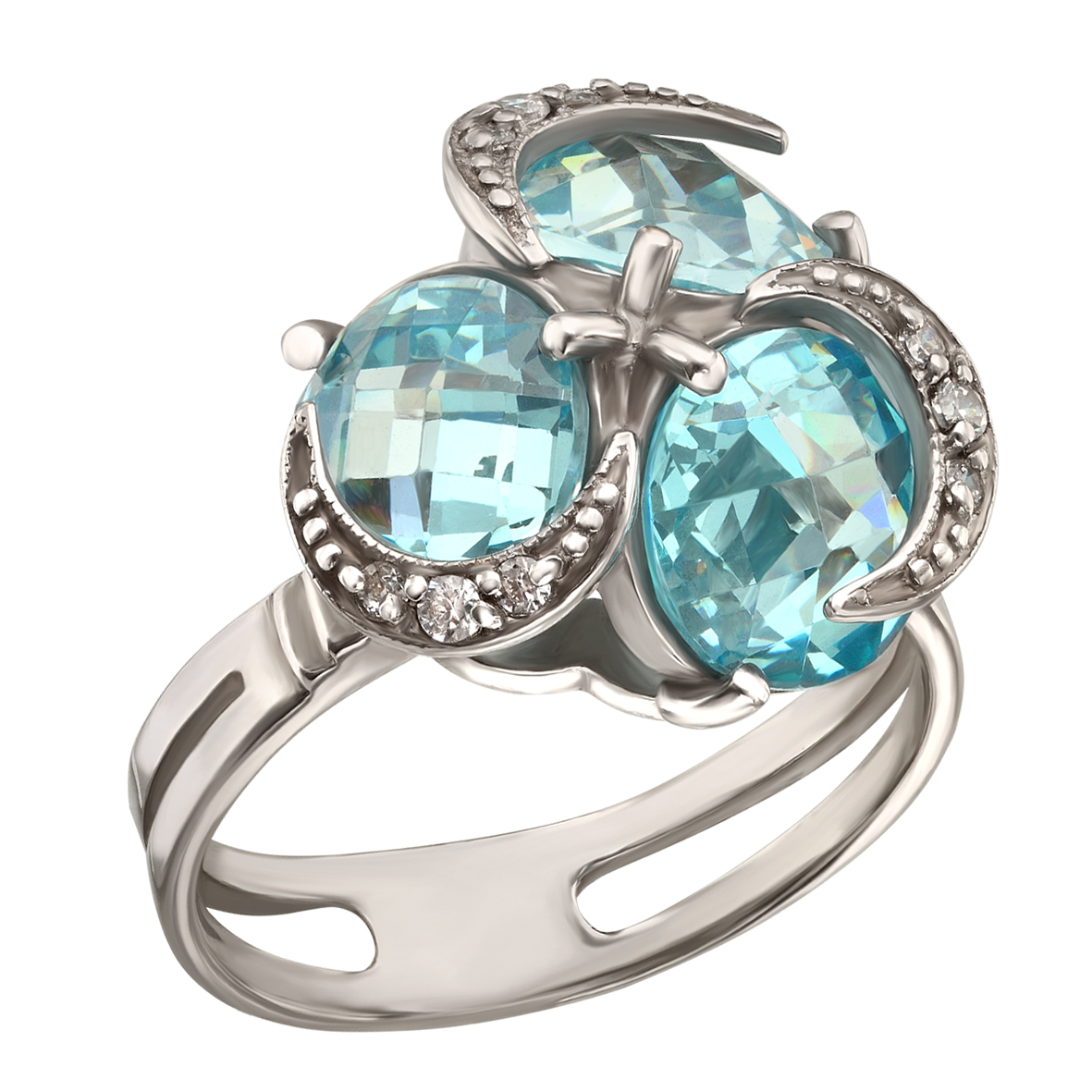 

Серебряное кольцо с фианитами Tango Jewellery Company 330613С размер 17.5