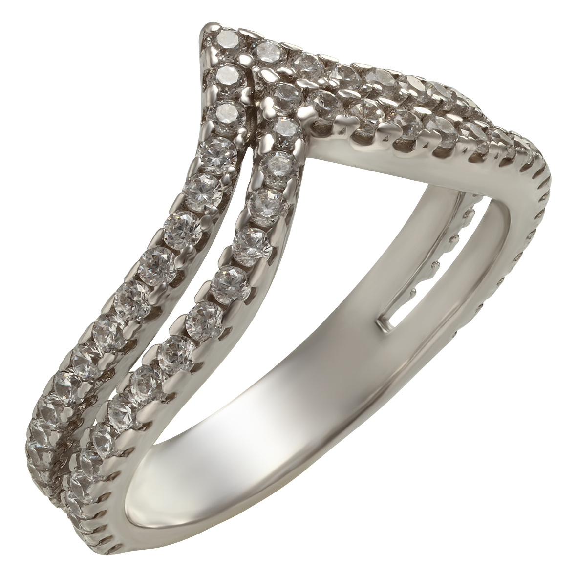 

Серебряное кольцо с фианитами Tango Jewellery Company 380154С размер 18