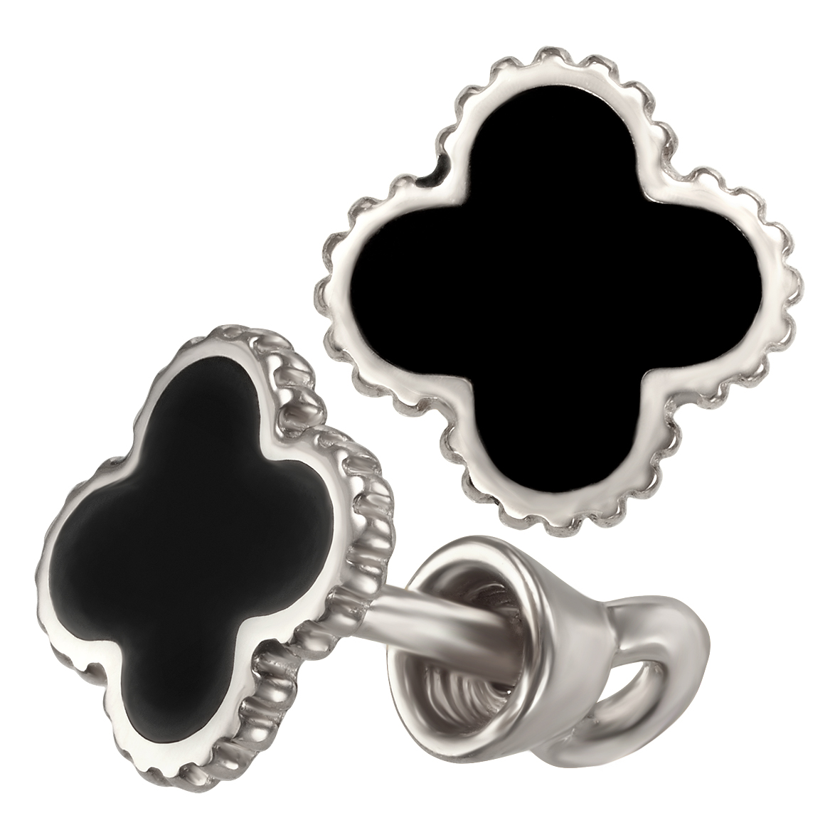 

Золотые пуссеты с эмалью Tango Jewellery Company 500047В