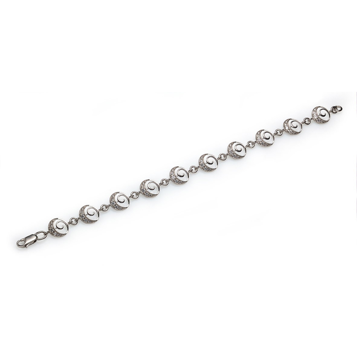 

Серебряный браслет с фианитами Tango Jewellery Company 892026С размер 170