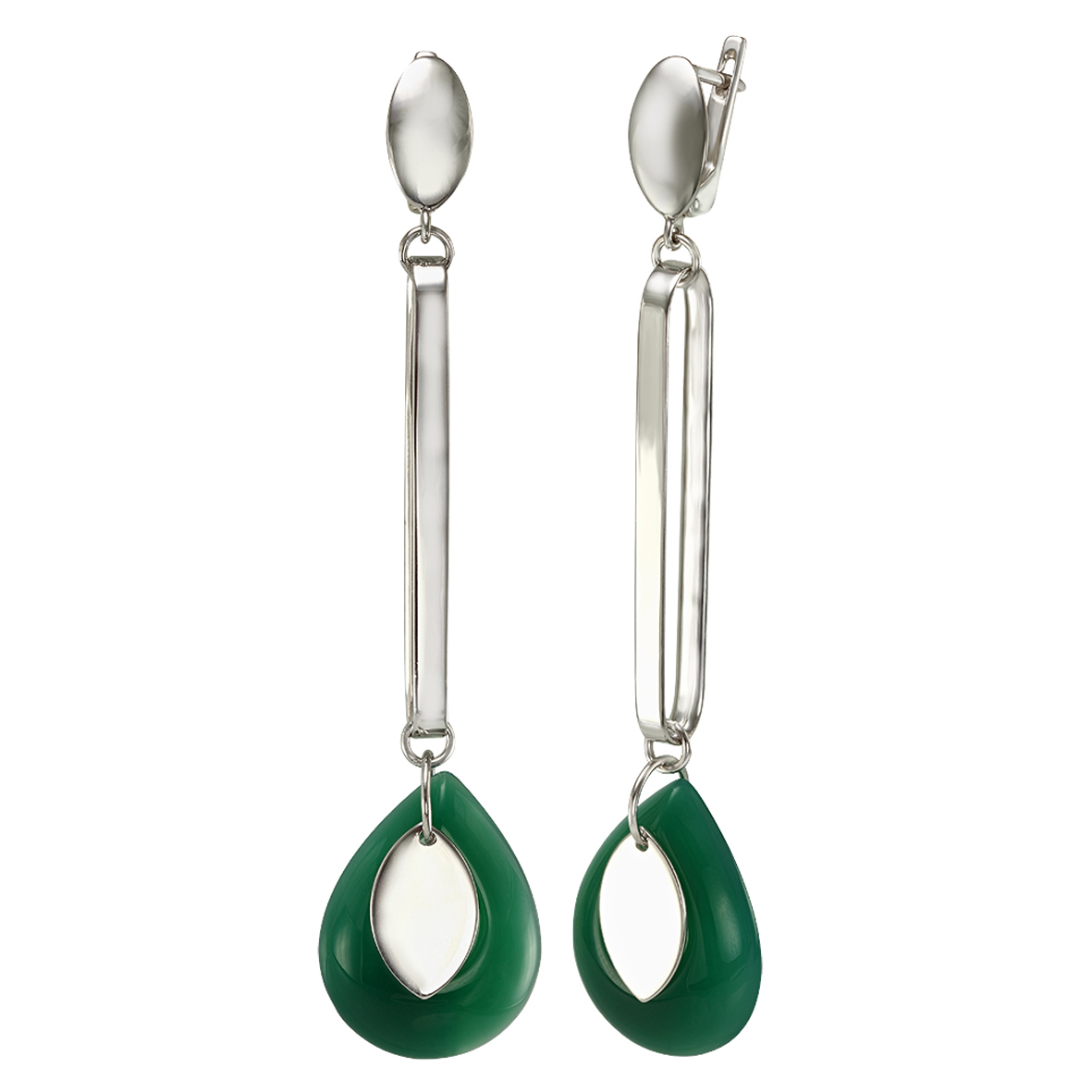 

Серебряные серьги с агатом Tango Jewellery Company 4720586С