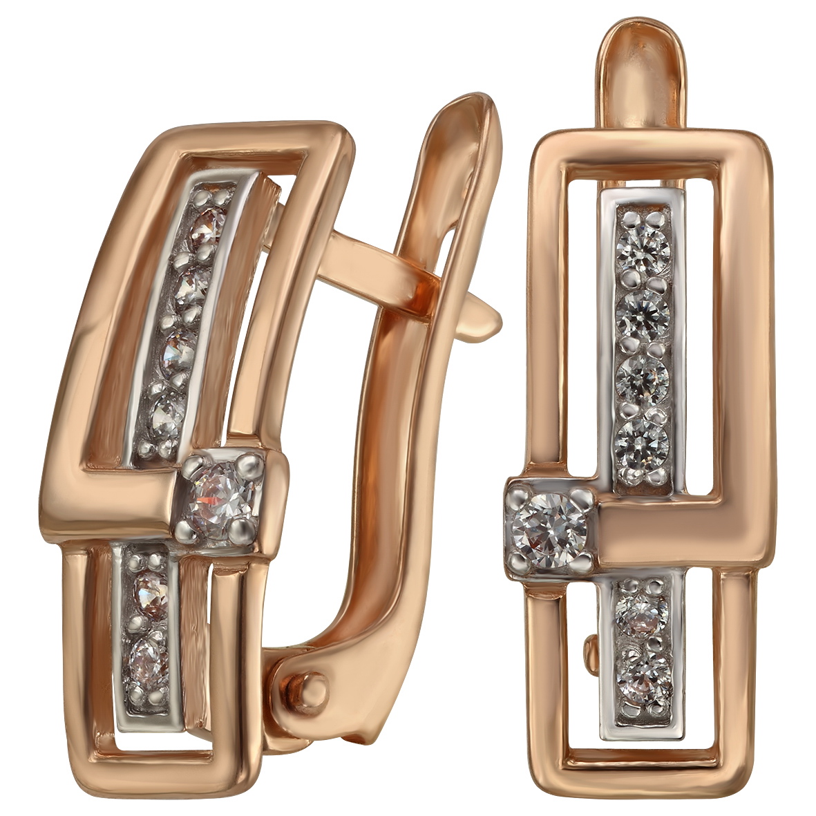 

Золотые серьги "Элегантность" с фианитами Tango Jewellery Company 420372