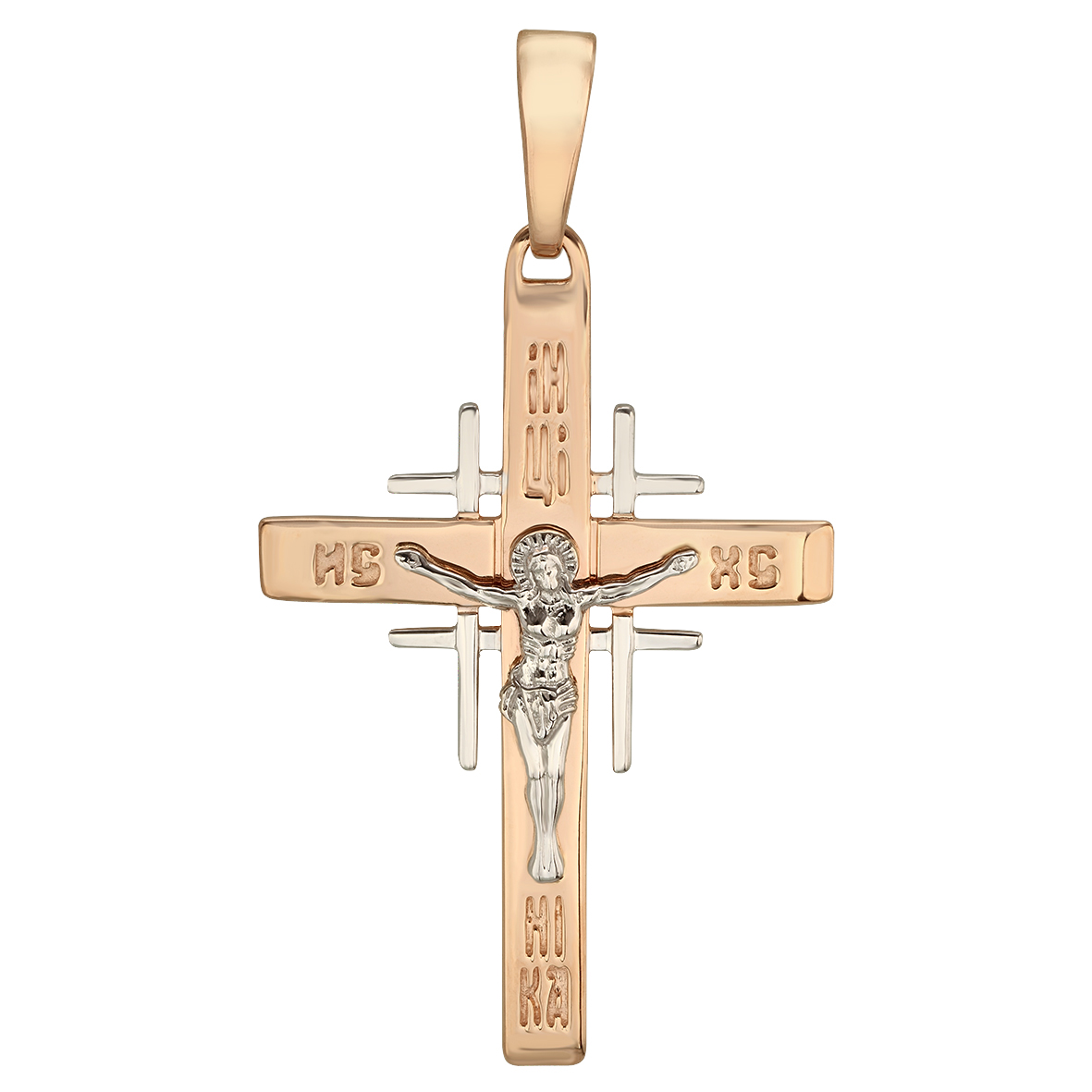 

Нательный крестик в комбинированом золоте Tango Jewellery Company 250076