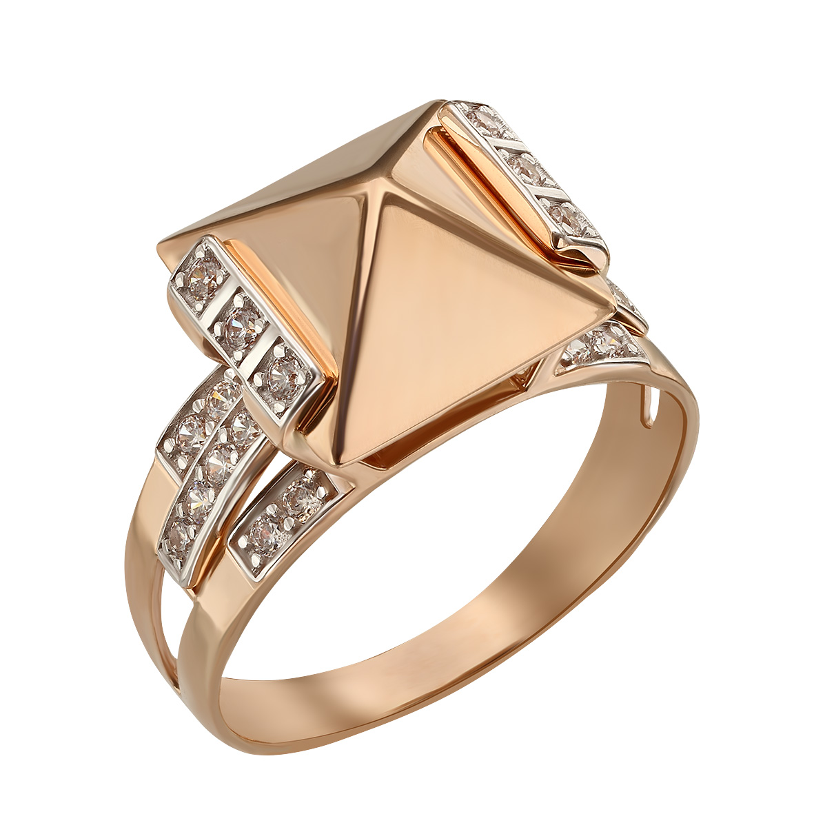 

Золотое кольцо с фианитами Tango Jewellery Company 350081 размер 18