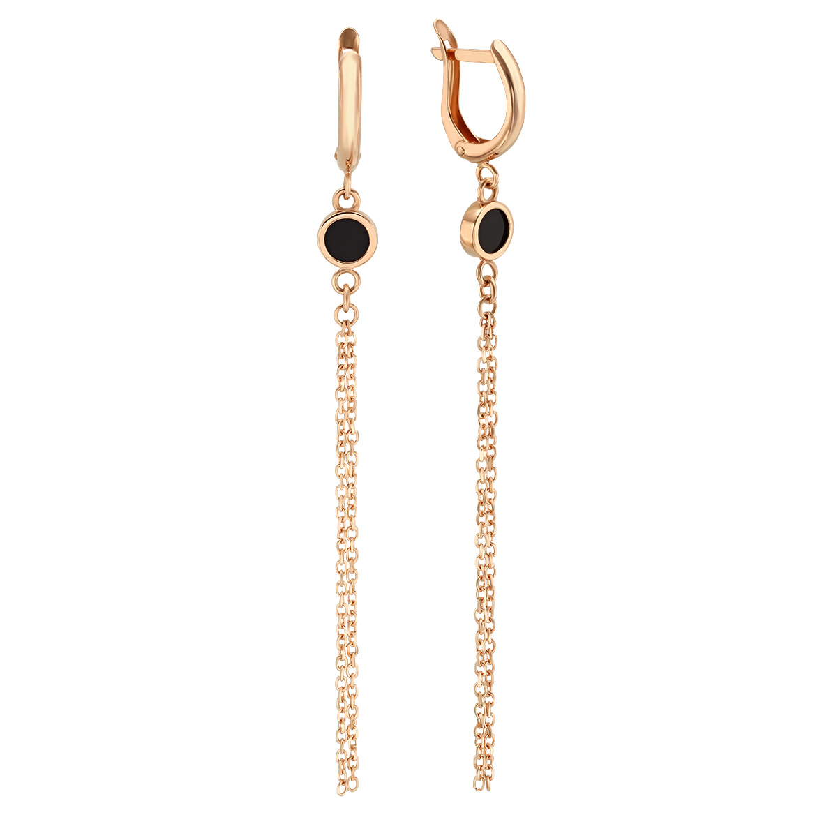 

Золотые серьги-подвески с агатом Tango Jewellery Company 479623