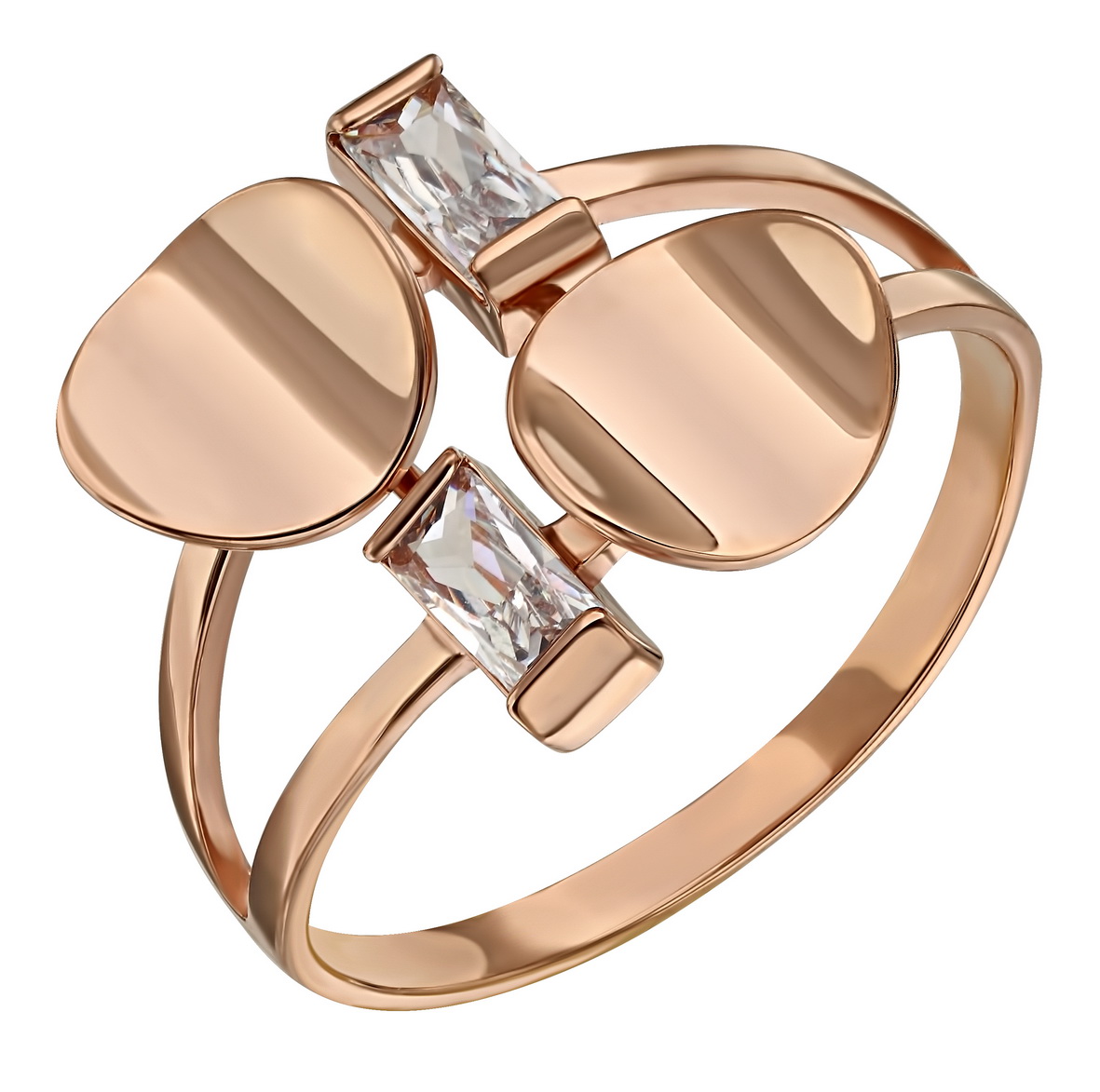 

Золотое кольцо "Зеркала" с фианитами Tango Jewellery Company 380505 размер 16.5