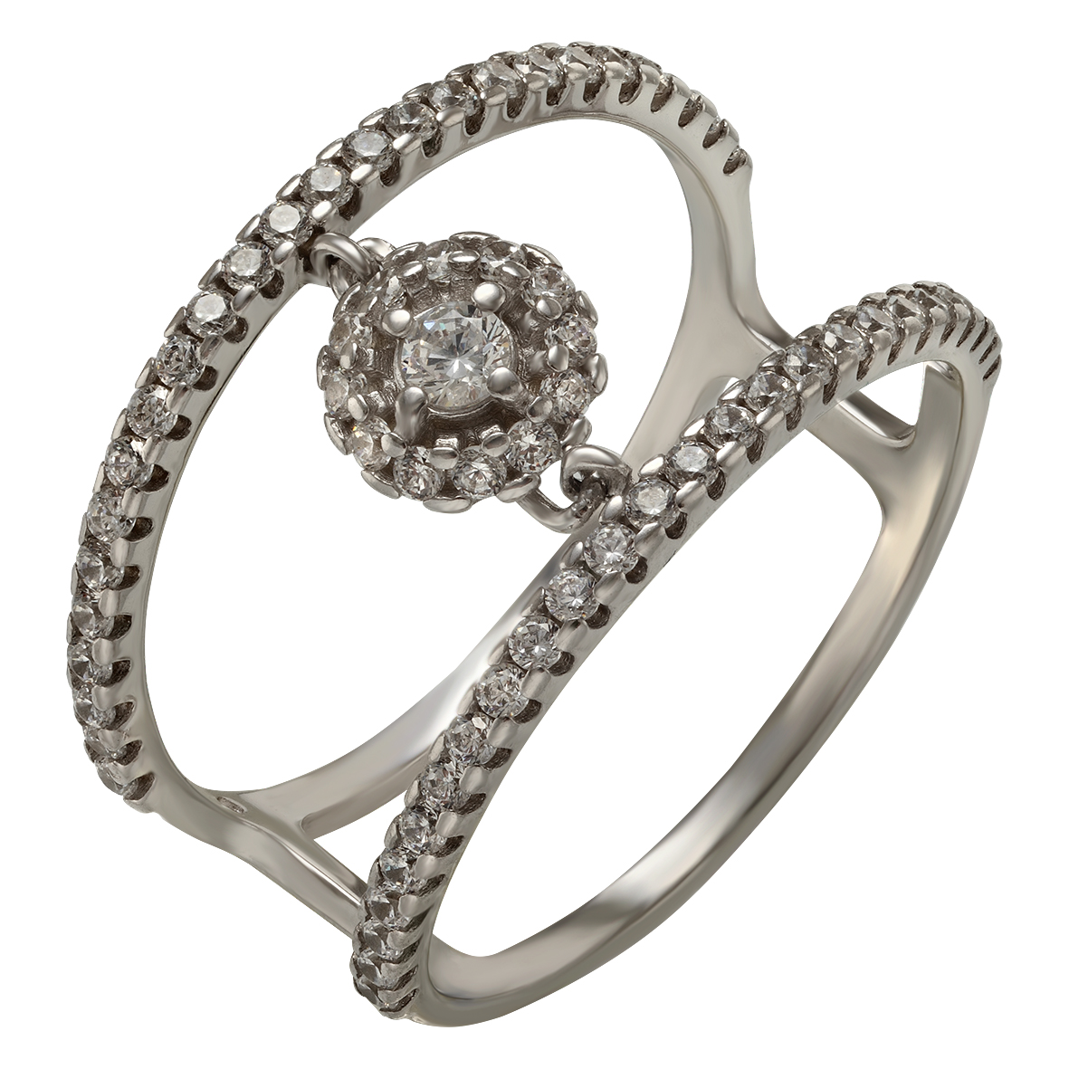 

Серебряное кольцо с фианитами Tango Jewellery Company 380345С размер 18