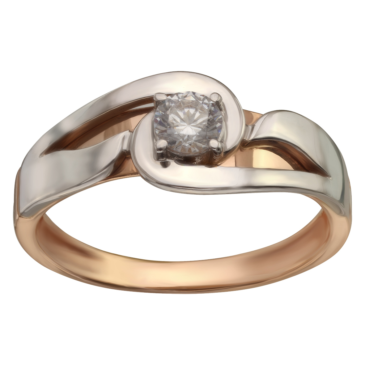 

Золотое кольцо с фианитом Tango Jewellery Company 350063 размер 16.5