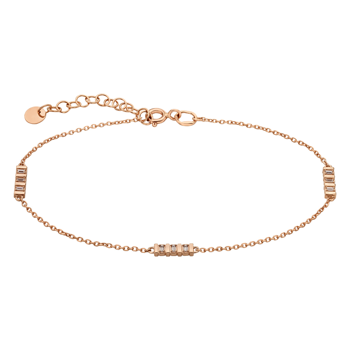 

Золотой браслет с фианитами Tango Jewellery Company 892058 размер 180