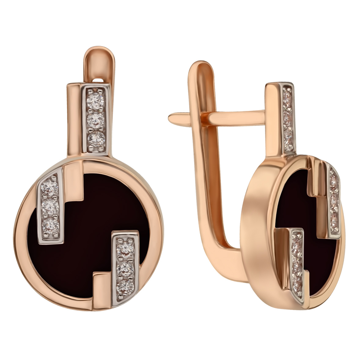 

Золотые серьги с агатом / перламутром / бирюзой Tango Jewellery Company 449721