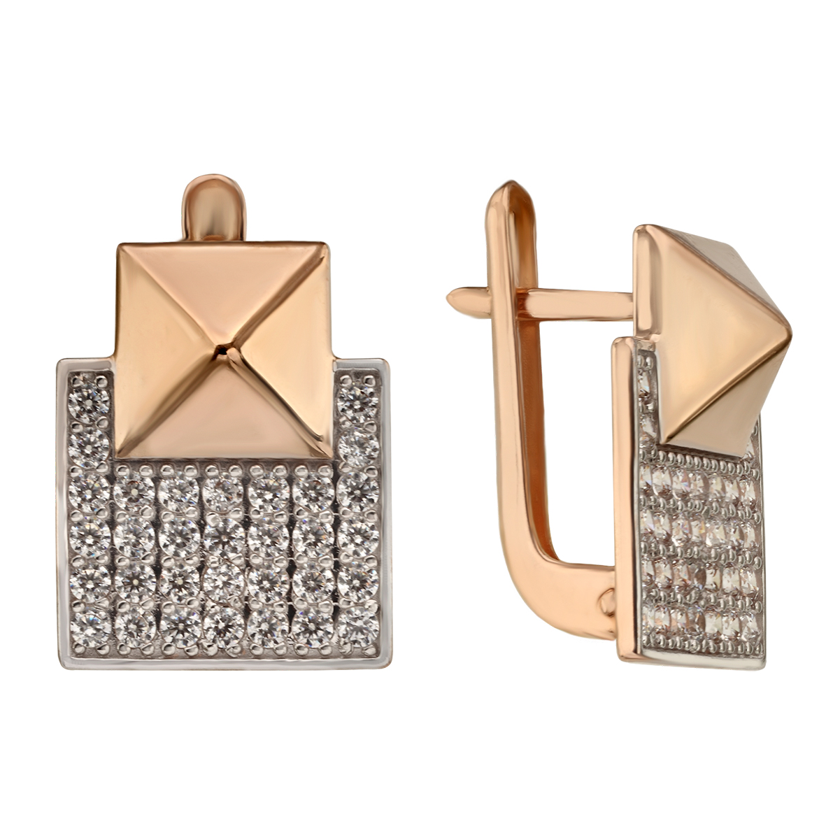 

Золотые серьги с фианитами Tango Jewellery Company 420455