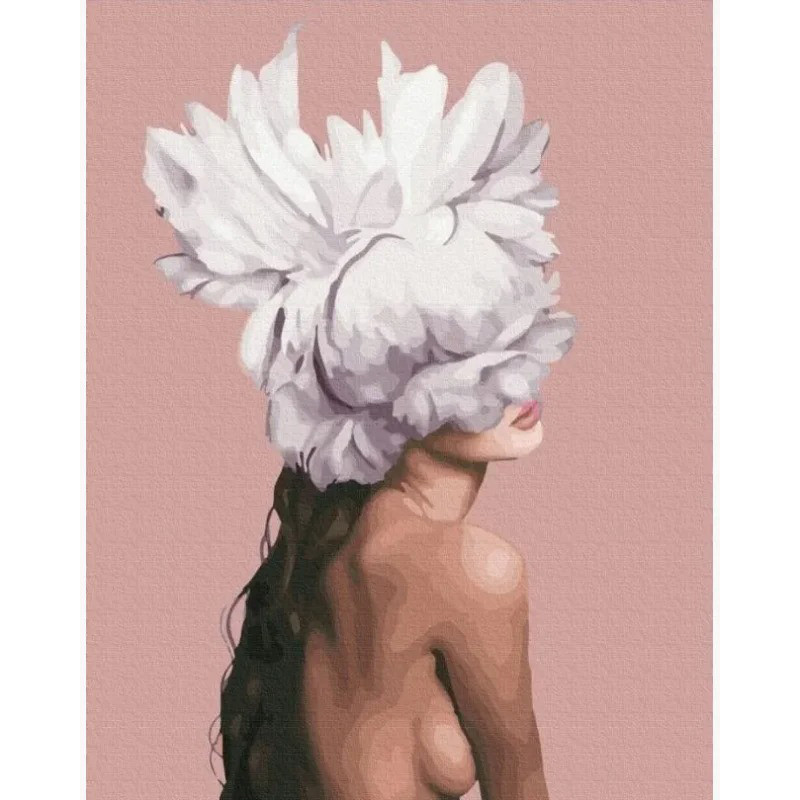 

Картина по номерам "Она - цветок" Brushme GX36698 40х50 см