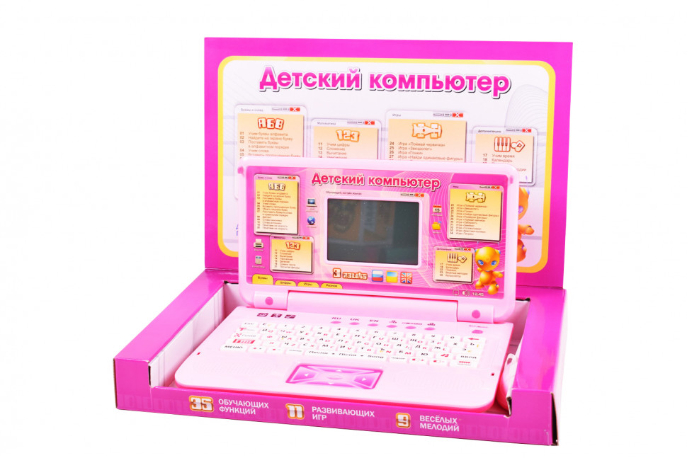 

Детский развивающий ноутбук рус-укр-англ языки 7443