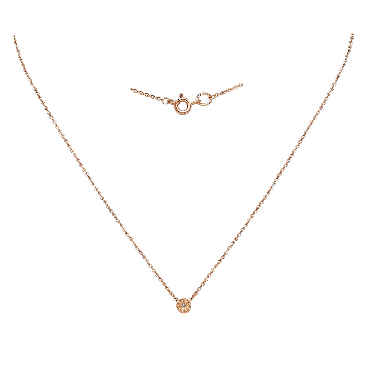 

Золотое колье с бриллиантом Tango Jewellery Company 860526 размер 450