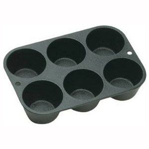 

Форма для выпечки маффинов 6шт., чугунная 185 х130мм Lodge Cast Iron