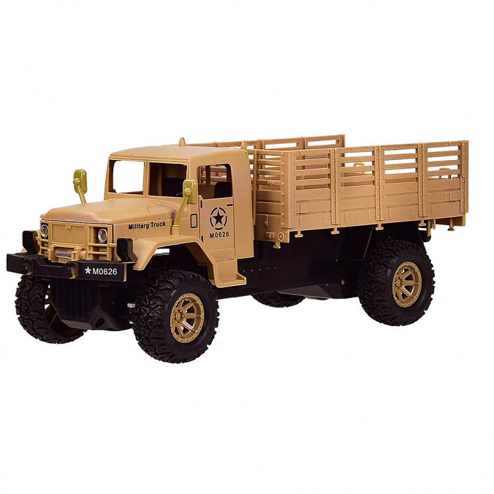 

Игрушечный военный грузовик на пульте управления Xoh-Toys 869-66A (Коричневый)