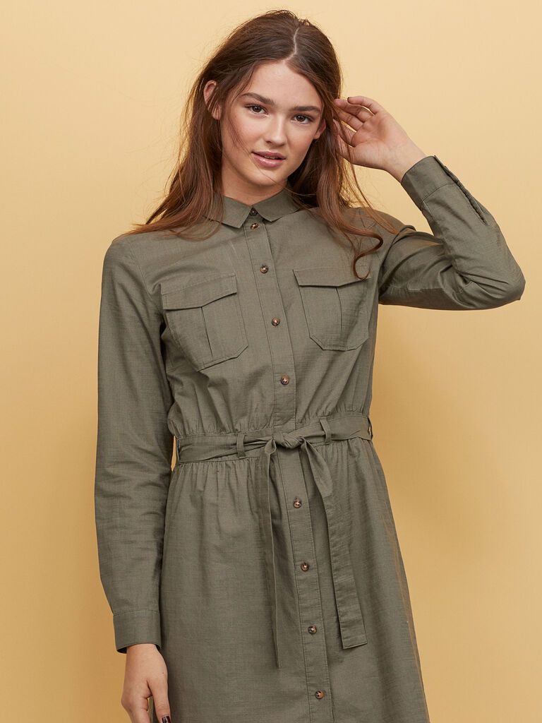

Платье H&M 11-0797078-001  Хаки (СА2000001885109, Платье H&M 11-0797078-001 42 Хаки (СА2000001885109)