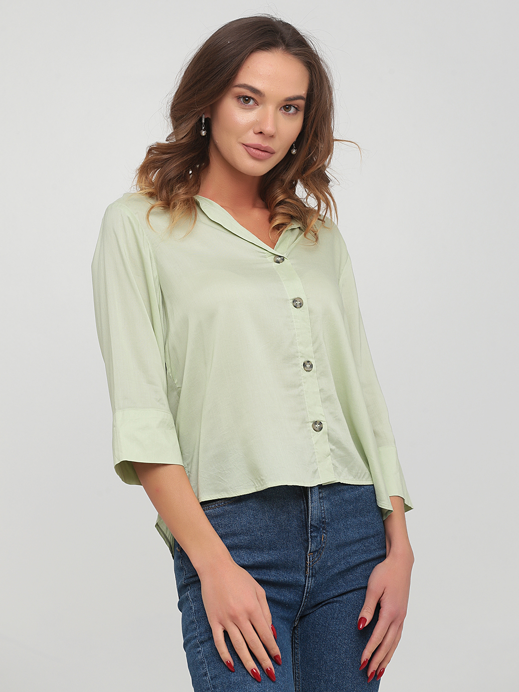 

Рубашка H&M 8162411log  Светло-зеленая, Рубашка H&M 8162411log 42 Светло-зеленая