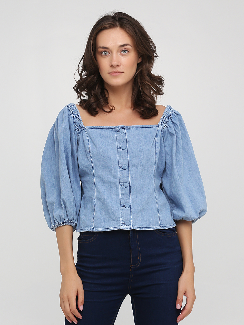 

Топ H& 8875781log  Голубой, Топ H&M 8875781log M Голубой