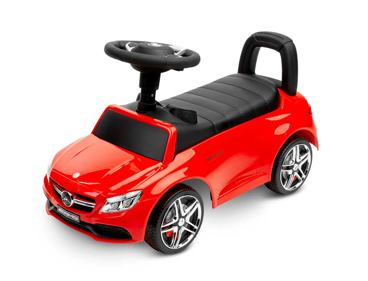 

Машинка для катания Caretero Mercedes AMG C63 Красный со звуковыми эффектами + отделение для игрушек