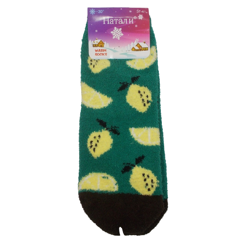 

Плюшевые носки Натали 5005-13 - зеленые, Плюшевые носки Натали 5005-13 37-41 зеленые
