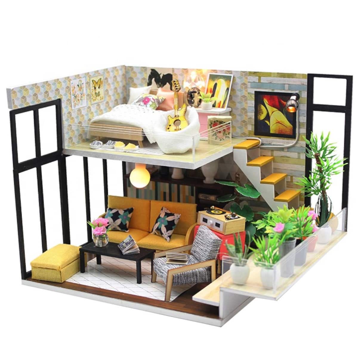 

3D Интерьерный констуктор DIY House Румбокс Hongda craft Loft (M031)