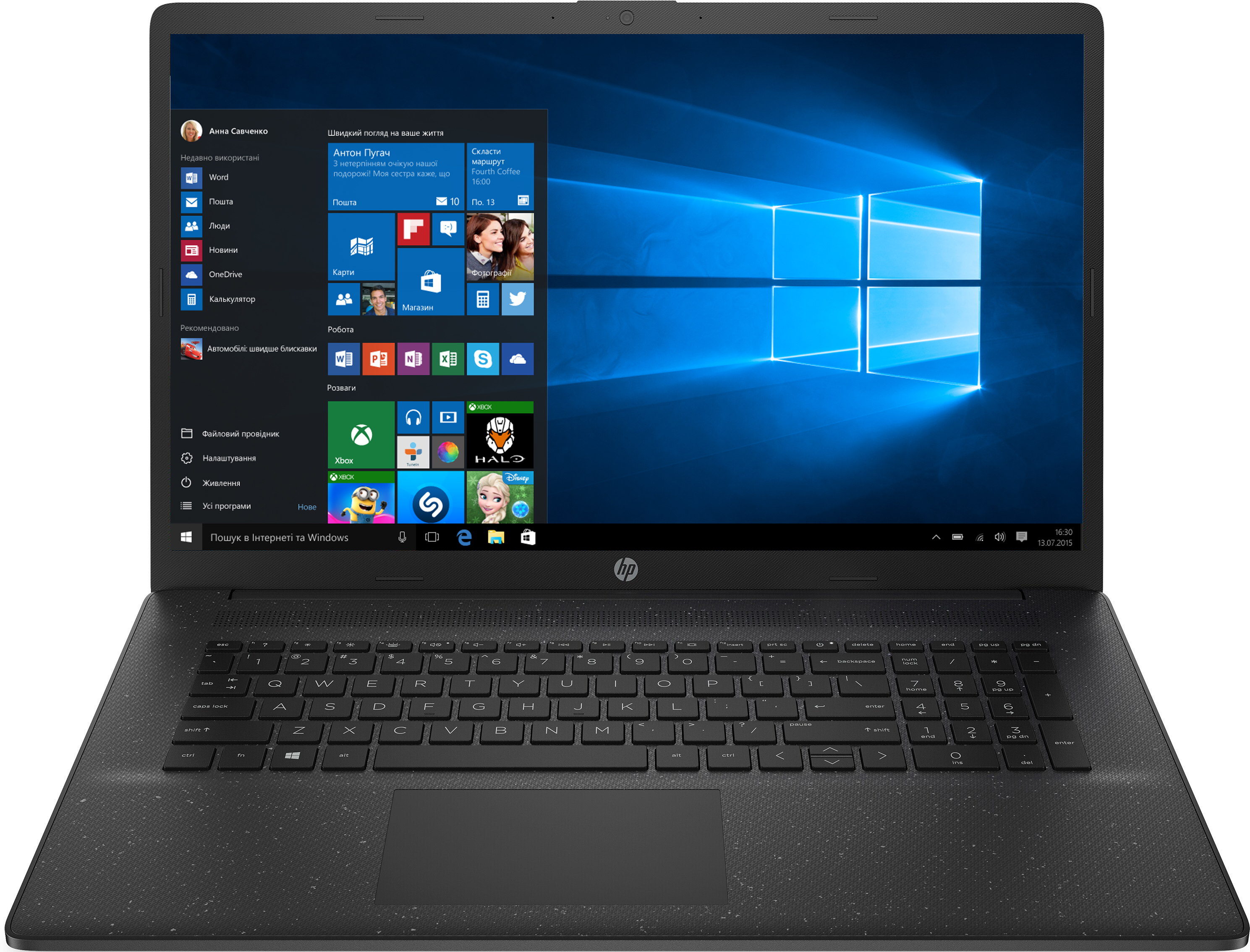 

Ноутбук HP Laptop 17-cn0021ua (4F950EA) Black