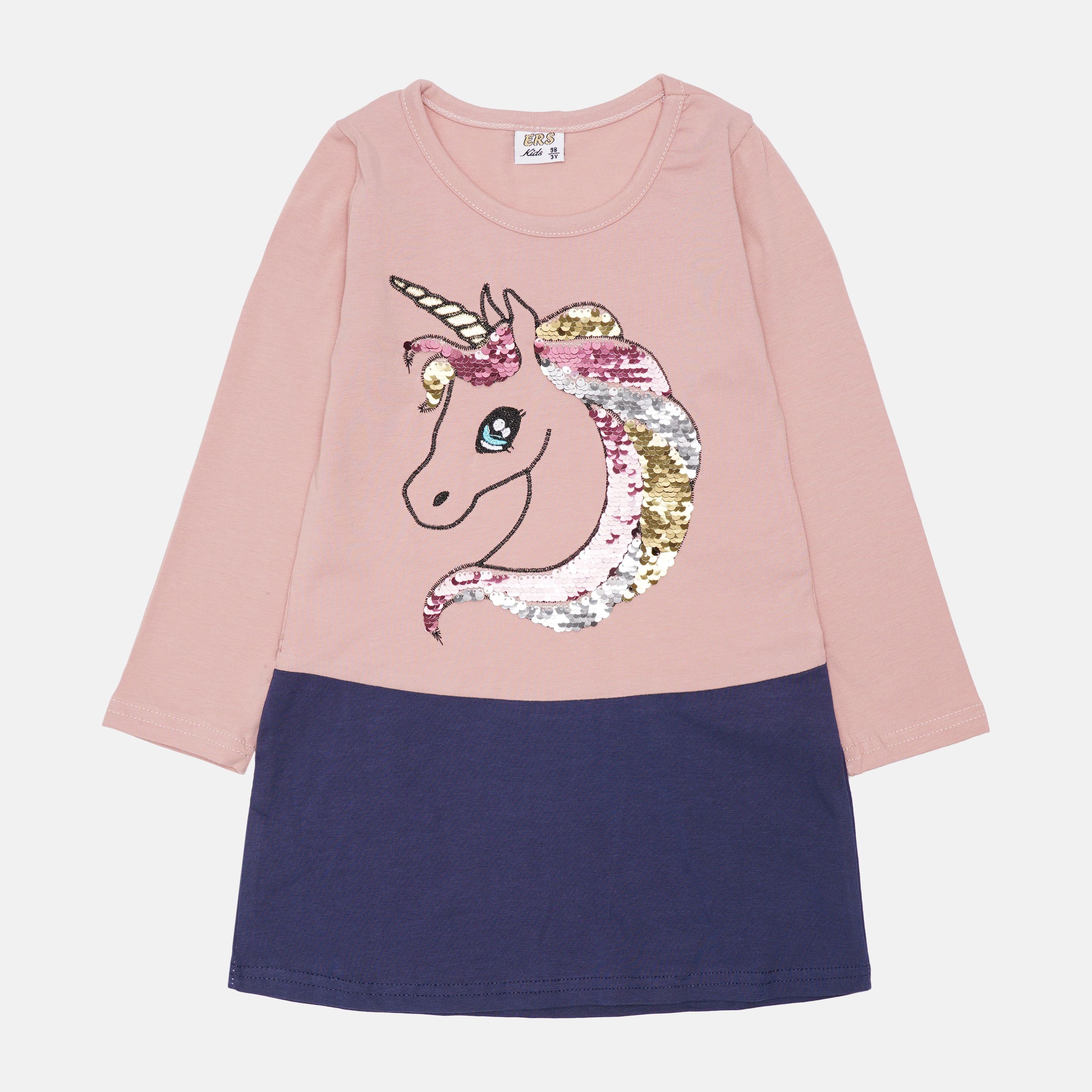 

Платье с длинными рукавами ERS kids S-89 92 см Темно-Розовое