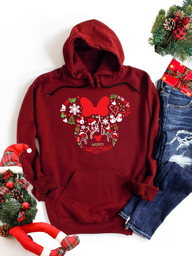 

Худи Love&Live Minnie Christmas LLP01299 - Бордовое, Худи Love&Live Minnie Christmas LLP01299 M-L Бордовое