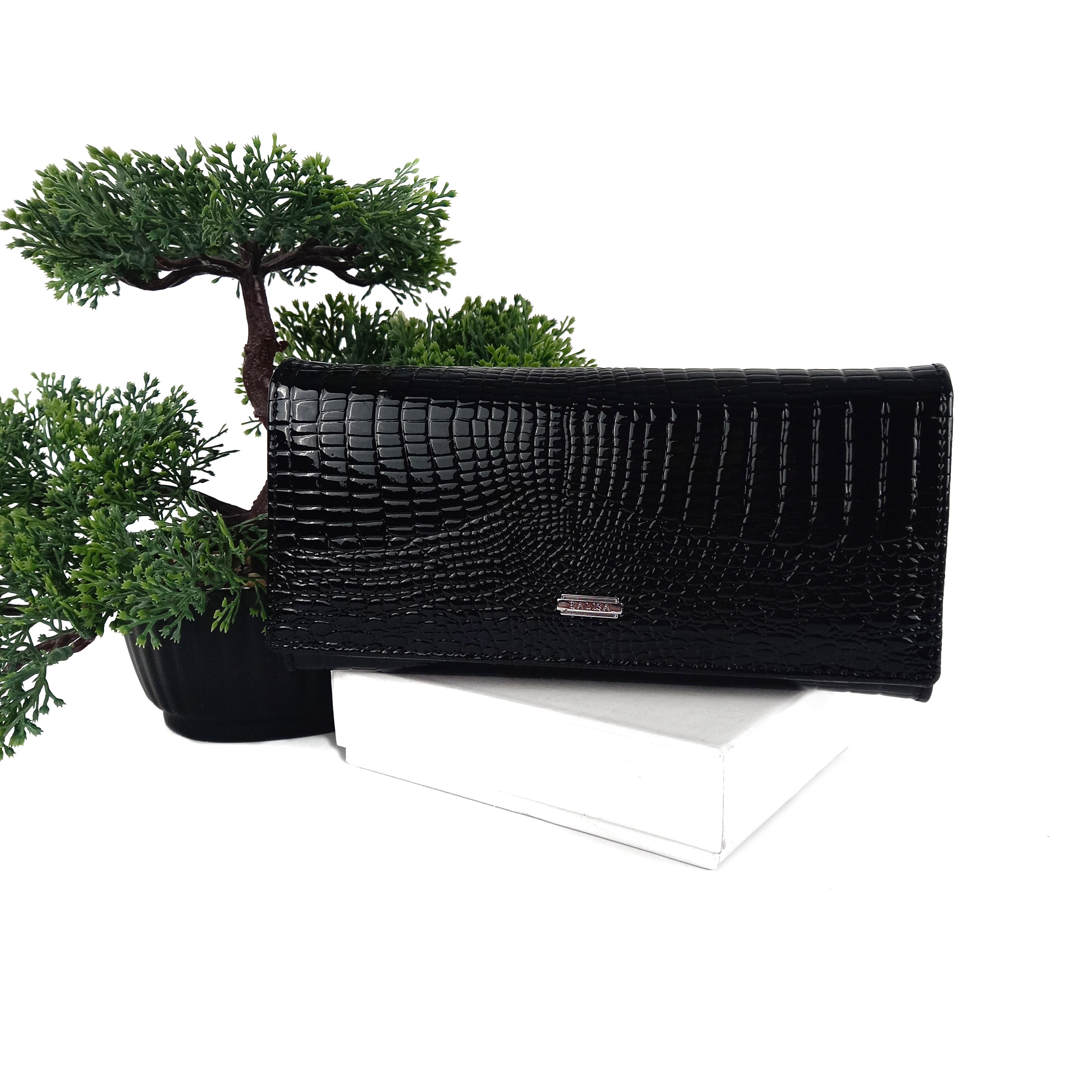 

Женский длинный кошелек кожа Balisa черный 515H3 black