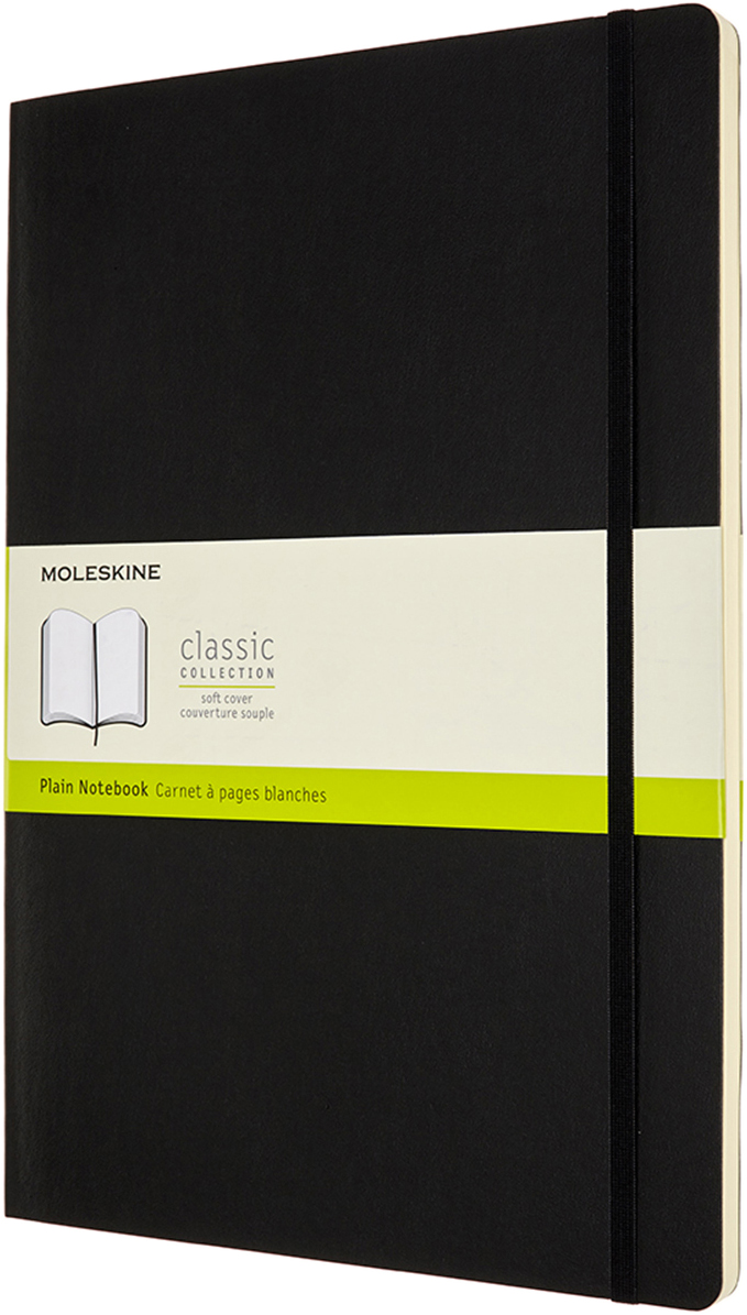 

Записная книга Moleskine Classic 21 x 29.7 см без линовки Черная мягкая обложка (8053853602862)