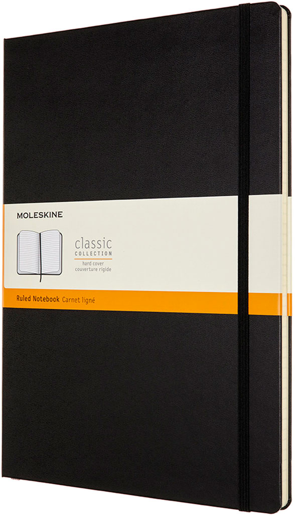 

Записная книга Moleskine Classic 21 x 29.7 см в линейку Черная (8053853602817)