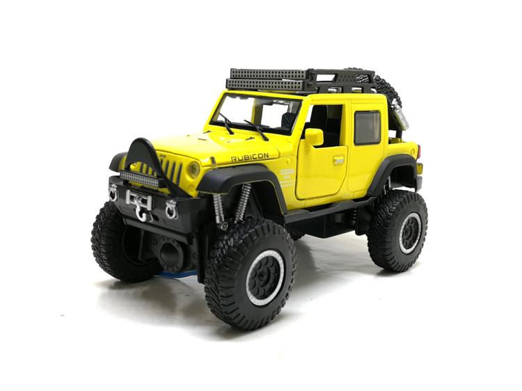 

Игрушечная машинка Jeep Wrangler "АВТОПРОМ" 6609 металлическая (Желтый)