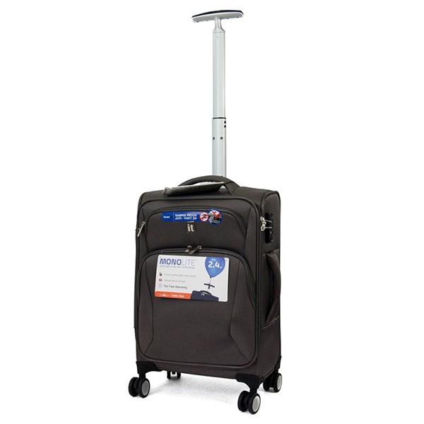 

Чемодан на колесах IT Luggage SATIN/Dark 35 л серый