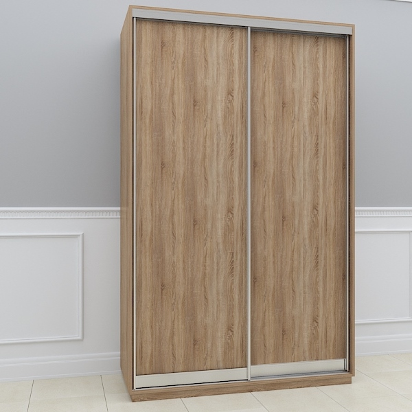 

Двухдверный шкаф купе Viant 3-7 150x60x220 Дуб сонома ДСП + ДСП
