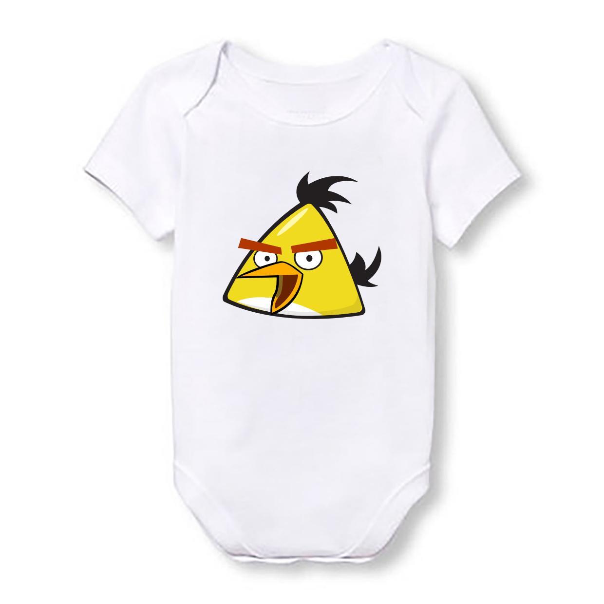 

Детское боди Push IT с принтом из мультфильма "Angry Birds" Чак 68, Белый