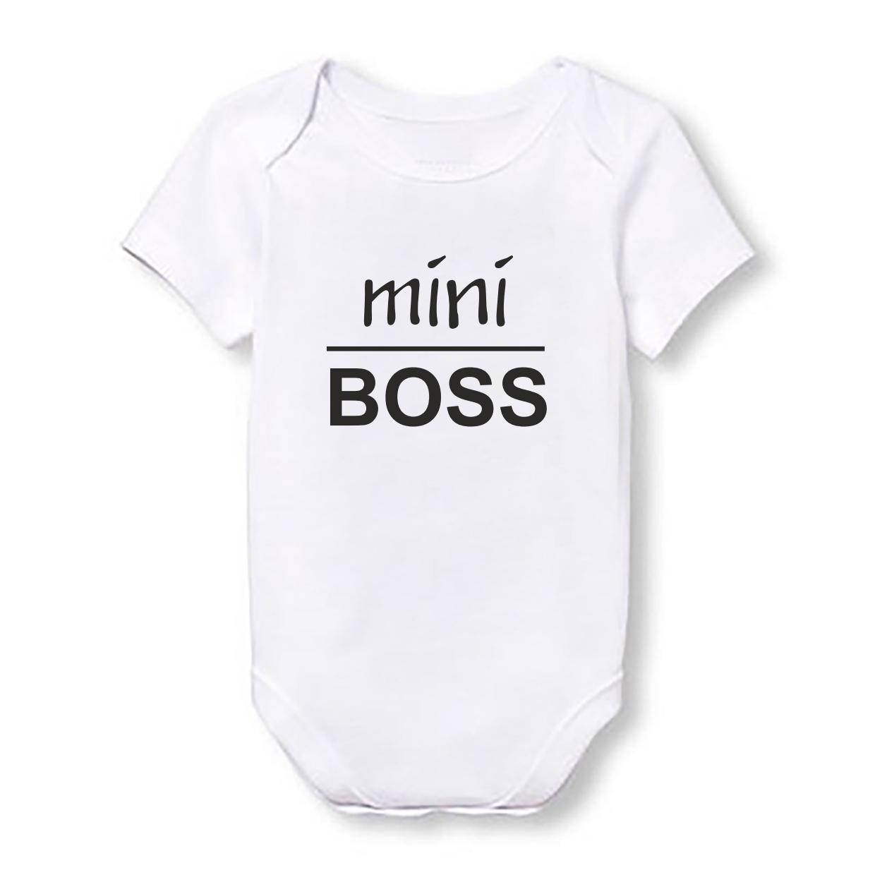 

Детское боди Push IT с принтом "mini BOSS" 62, Белый