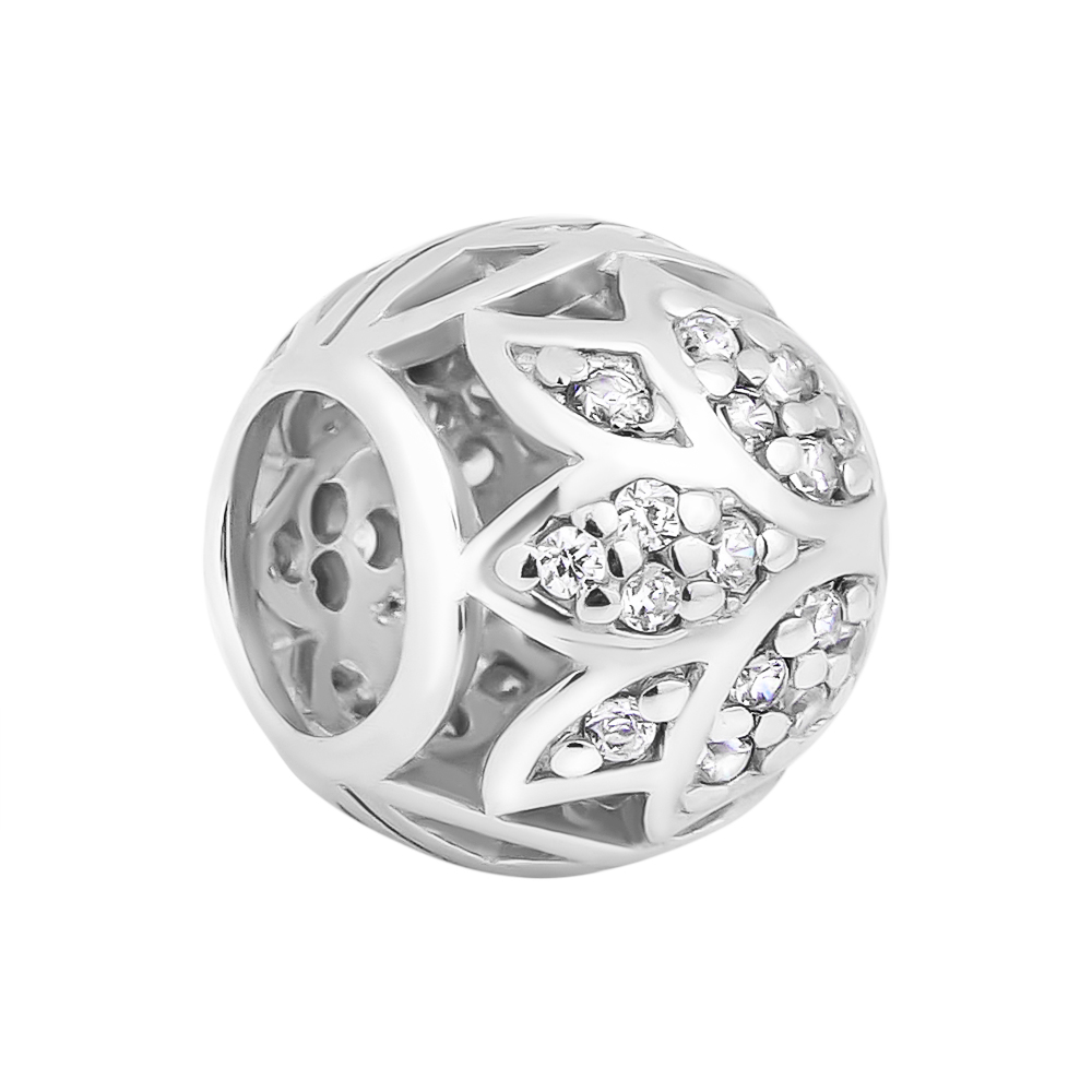 

Серебряный шарм с фианитами 000116404