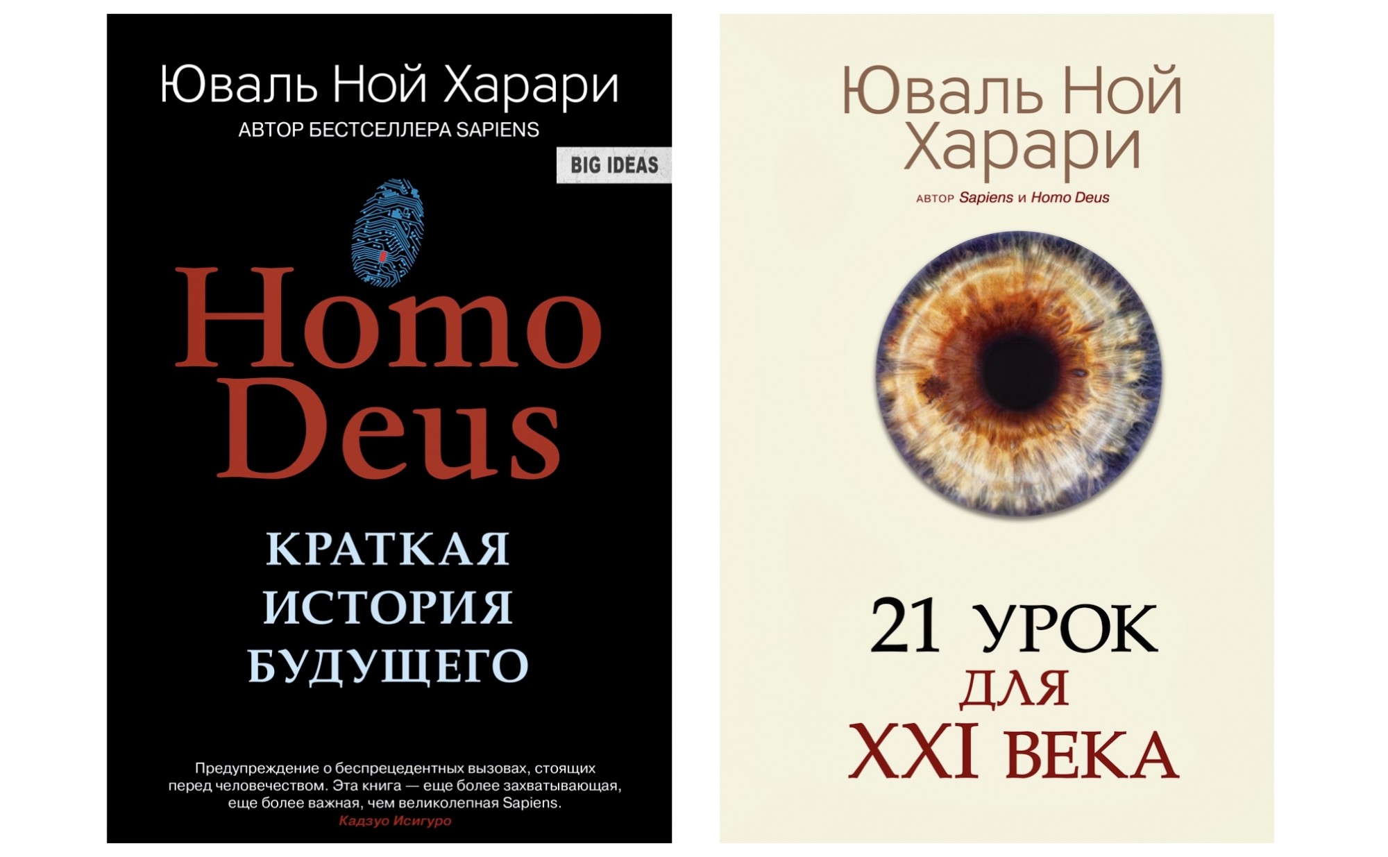 Homo Deus + 21 урок для 21 века - Юваль Ной Харари (комплект из 2-х книг) (Мягкий переплет)