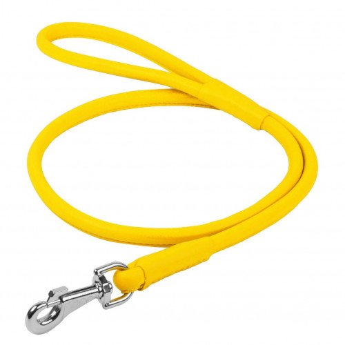 

Поводок круглый Waudog Glamour для собак 10 мм, 122 см, желтый
