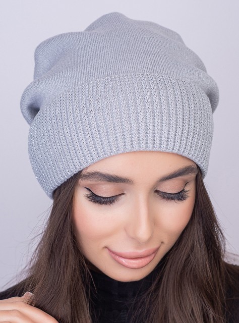 

Женская шапка DeMari Злата 54-59 Светло-серый