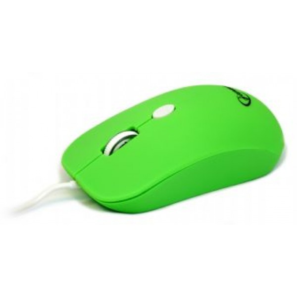 

Мышь Gembird MUS-102-G зеленая USB Holeless