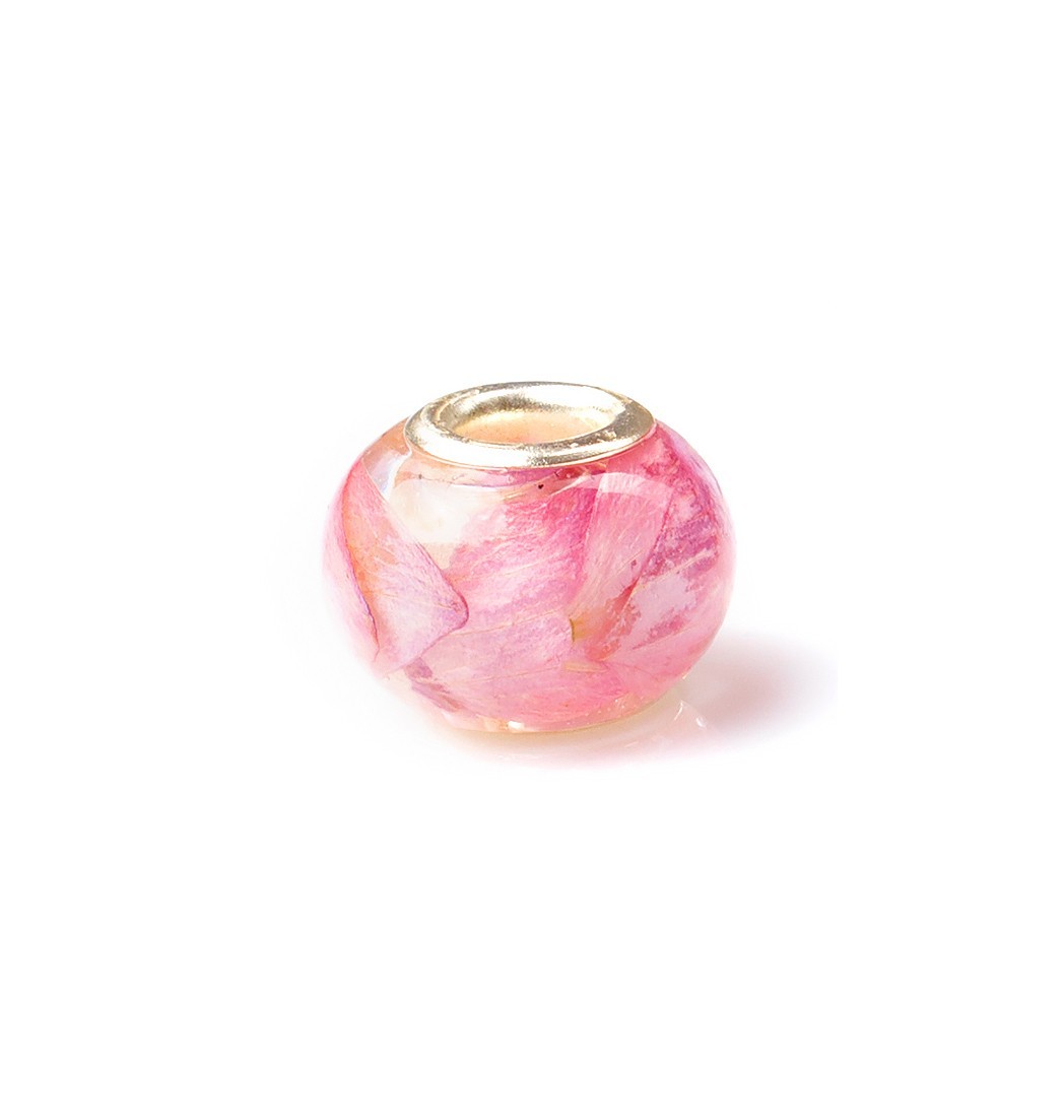 

Бусина BLOOMERY на браслет с розовым дельфиниумом в эпоксидной смоле (5.055)