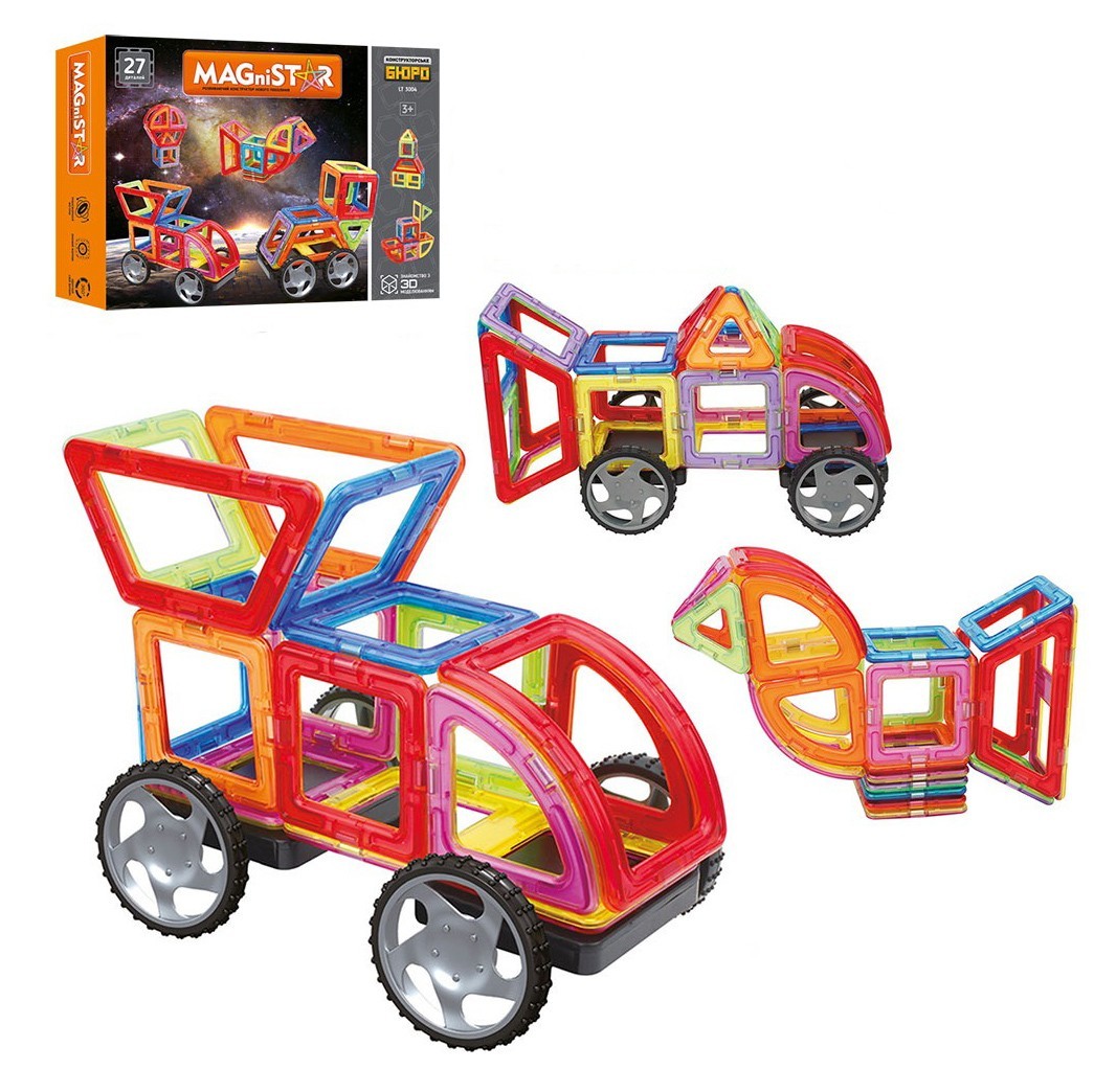 

Конструктор Limo Toy LT3004 магнитный, 27 деталей